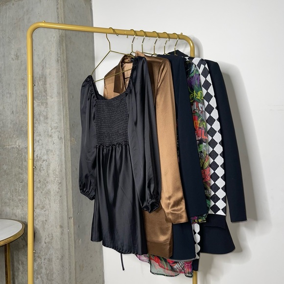 Princess Polly Nakita Long Sleeve Mini Satin Cutout Dress in Black - Picture 16 of 17